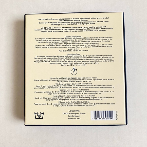 🎉🎉 Host pick 🎉🎉 NWT L’Occitane Reusable Face Care Mask - Picture 4 of 4